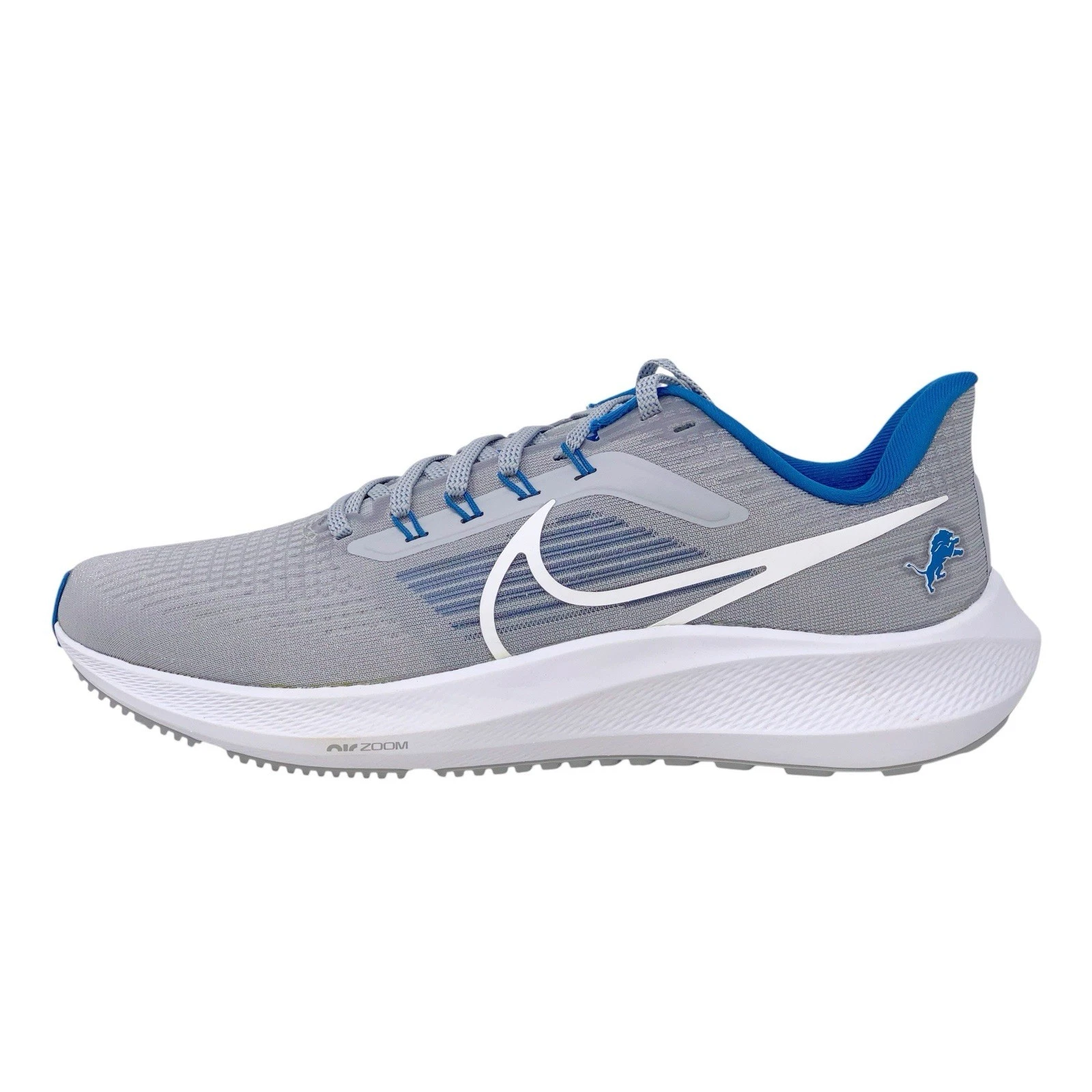 Nike Zoom Pegasus 39 Detroit Lions Gray Sneakers, Size 8 BNIB DR2042-001