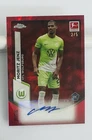 Moritz Jenz /5 Auto Rookie - Topps Chrome Sapphire Bundesliga 2023/24 Wolfsburg
