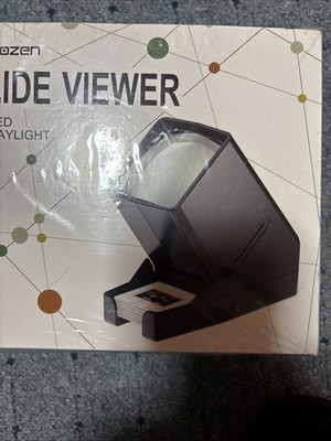 35 mm slide viewer, 3x magnification and LED illuminated table viewing & battery