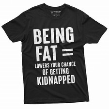 Men's Funny Bein Fat Positive T-shirt Birthday Gift For Him Her Guys Funny shirt