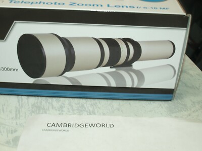 Téléobjectif Zoom Vivitar 650-1300 Mm F8-16 Pour Canon EOS M (monture EF-M) - Neuf