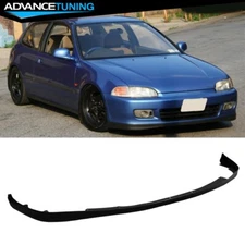 For 92-95 Honda Civic Coupe & Hatchback SIR Style Unpainted PU Front Bumper Lip