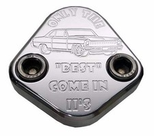Fuel Pump Block Off Plate Fits Sbc 350 Chevy Engines Billet Aluminum 6061 Usa