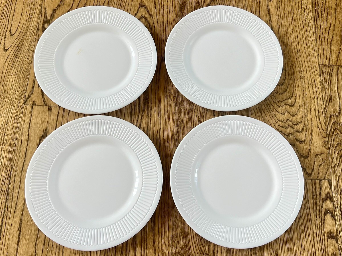 Martha Stewart Everyday Balustrade Set Of White Salad Plates