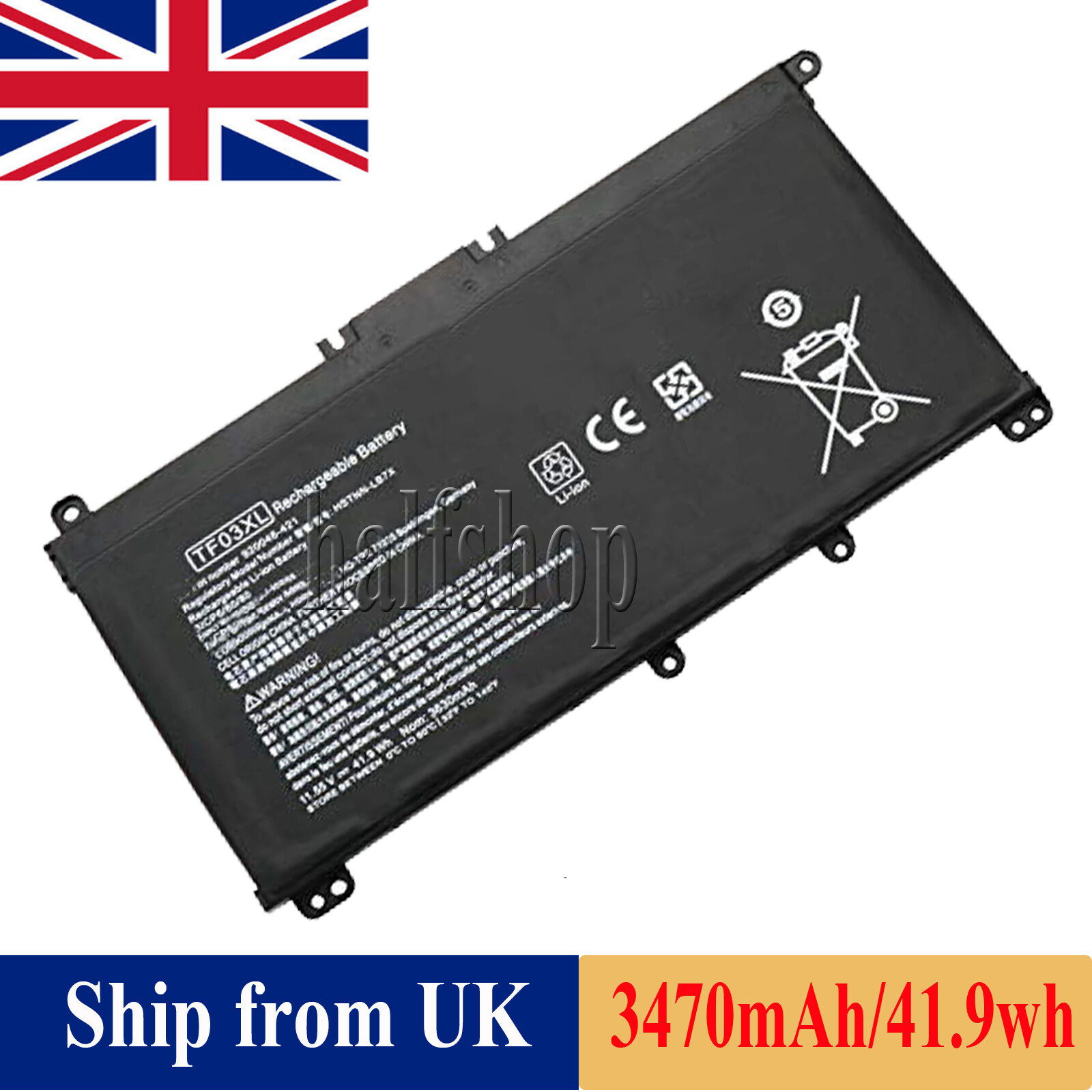 Batteria Compatibile Alta Qualità HP Pavilion 14 15 15T 15Z 17 17z 1155v 3600mah Hp145 5903317224433 - Foto 8