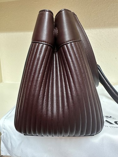 Coach 22751 Turnlock Edie Quilted Leather Carryall Shoulder L Bag Oxblood NWT - Picture 3 of 15