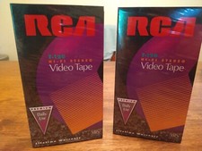 2 RCA T-120 6 Hr Video VHS Tape Cassette Factory Sealed NEW