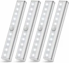Wireless Under Cabinet Lighting LED Motion Sensor Battery Operated Closet 4pack