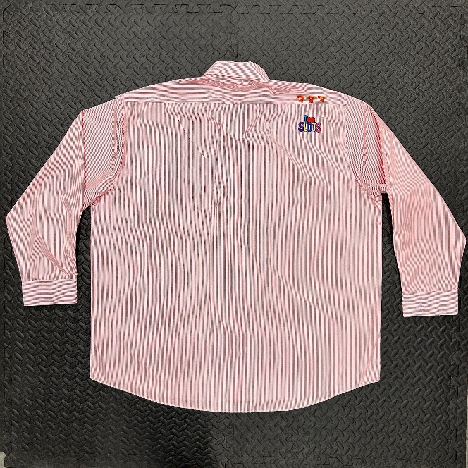 Las Olas Button Up Shirt Striped Casino Spades Embroidered Rhinestone ...