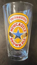 New Castle Brown Ale Pint Beer Glass