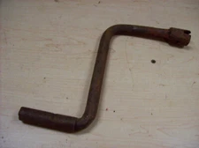 Old Hand starting engine crank