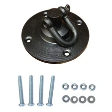 DEFY SPORTS™ BASIC SILVER PLATED NICKEL BALL BEARING STEEL SWIVEL SINGLE BLACK