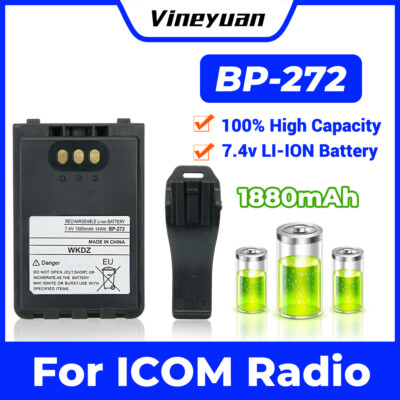 1PC BP-272 1880mAh Li-ion Battery Compatible for ICOM Radio IC-705