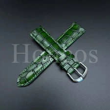 18-22 MM Alligator Crocodile Leather Watch Strap Band Buckle Fits for Michele GN