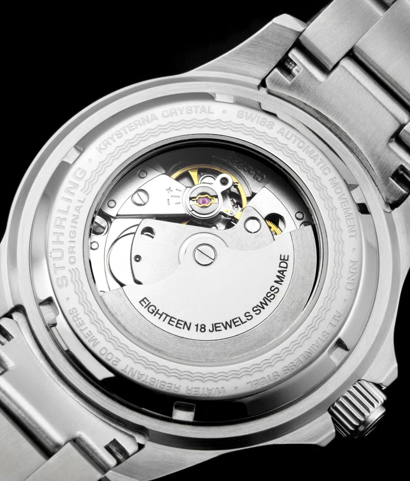 Reloj de buceo profesional Stuhrling 883 Depthmaster automático para hombre Foto 2 de 4