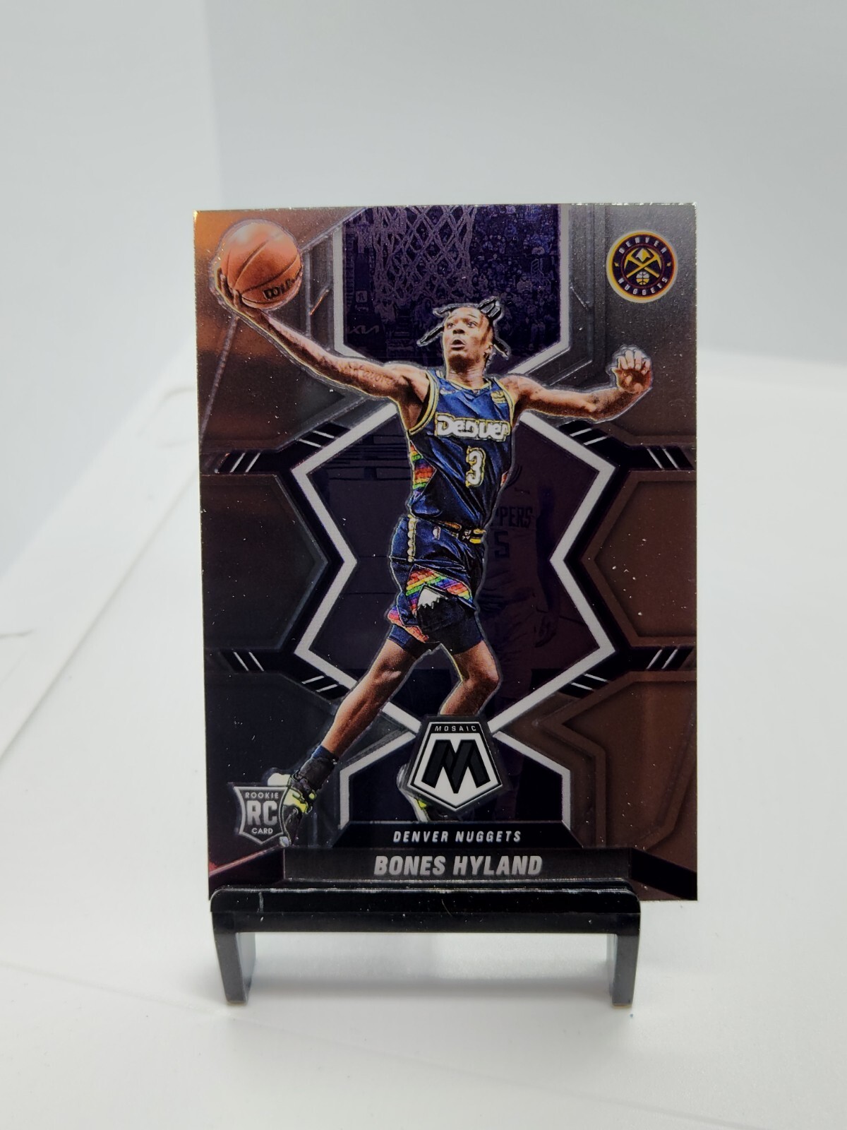 2021-22 Panini Mosaic Bones Hyland Rookie Denver Nuggets #214
