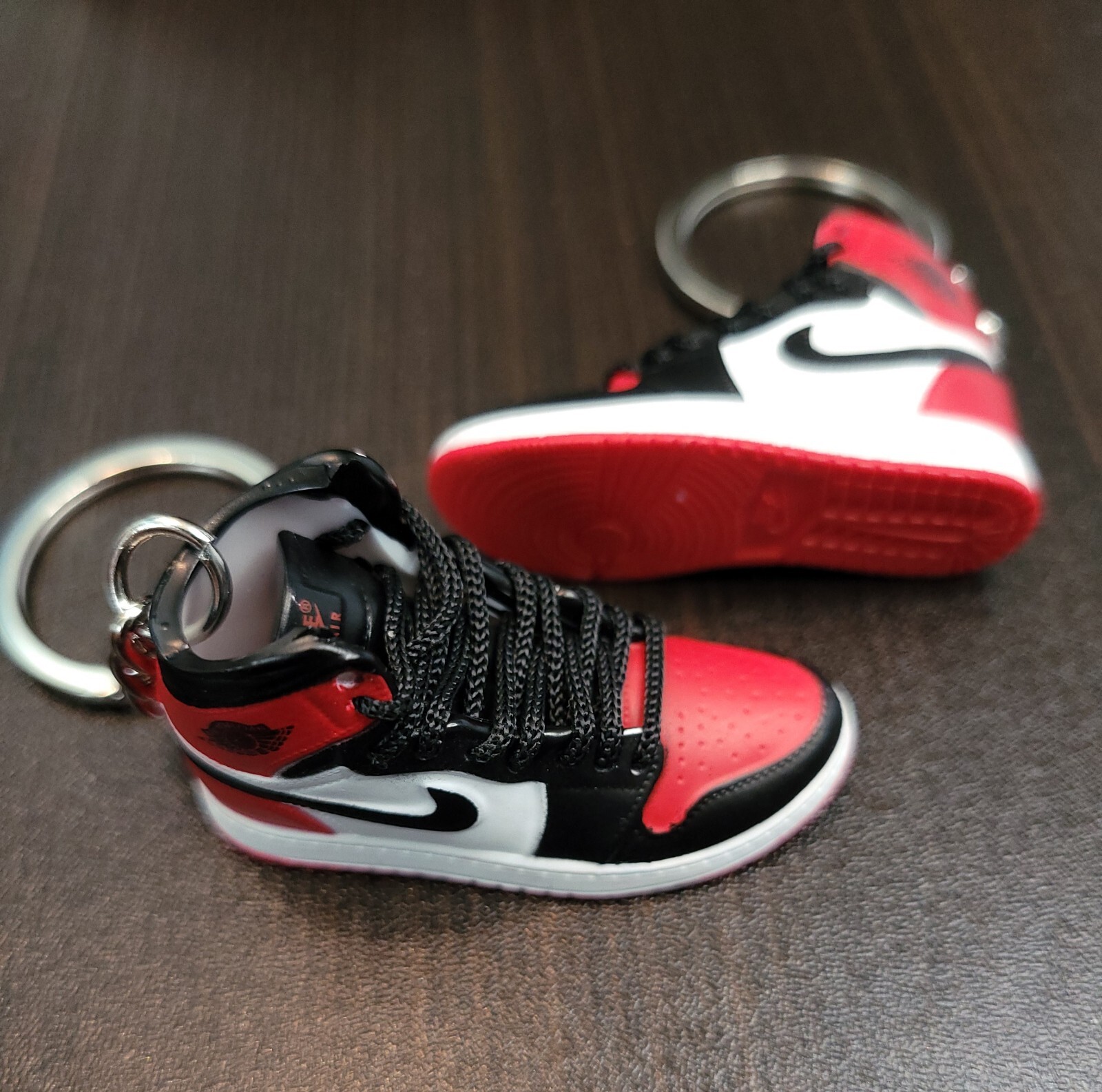 MINI 3D sneaker keychain Jordan 1 red eBay
