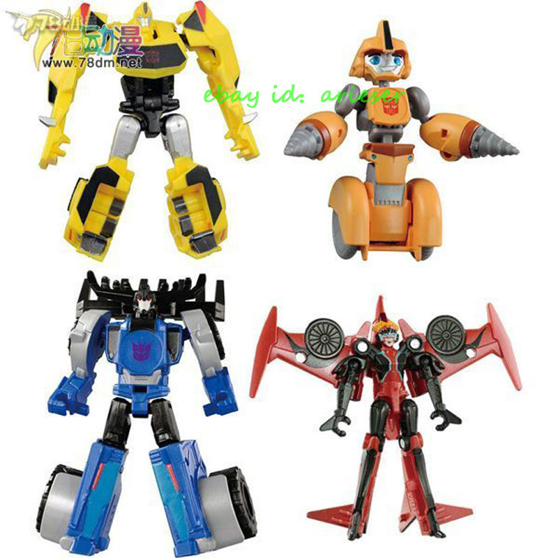 Takaratomy Tav-48 Team Bumblebee Vs Thunderhoof Set Transform