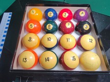 Vintage 2 1/4" Unused Billiard Ball Set Aramith 