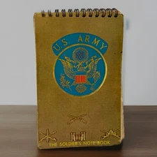 U. S. Army The Soldiers Notebook 3x5 Lined Paper Army Cheats And Orders Fort Dix