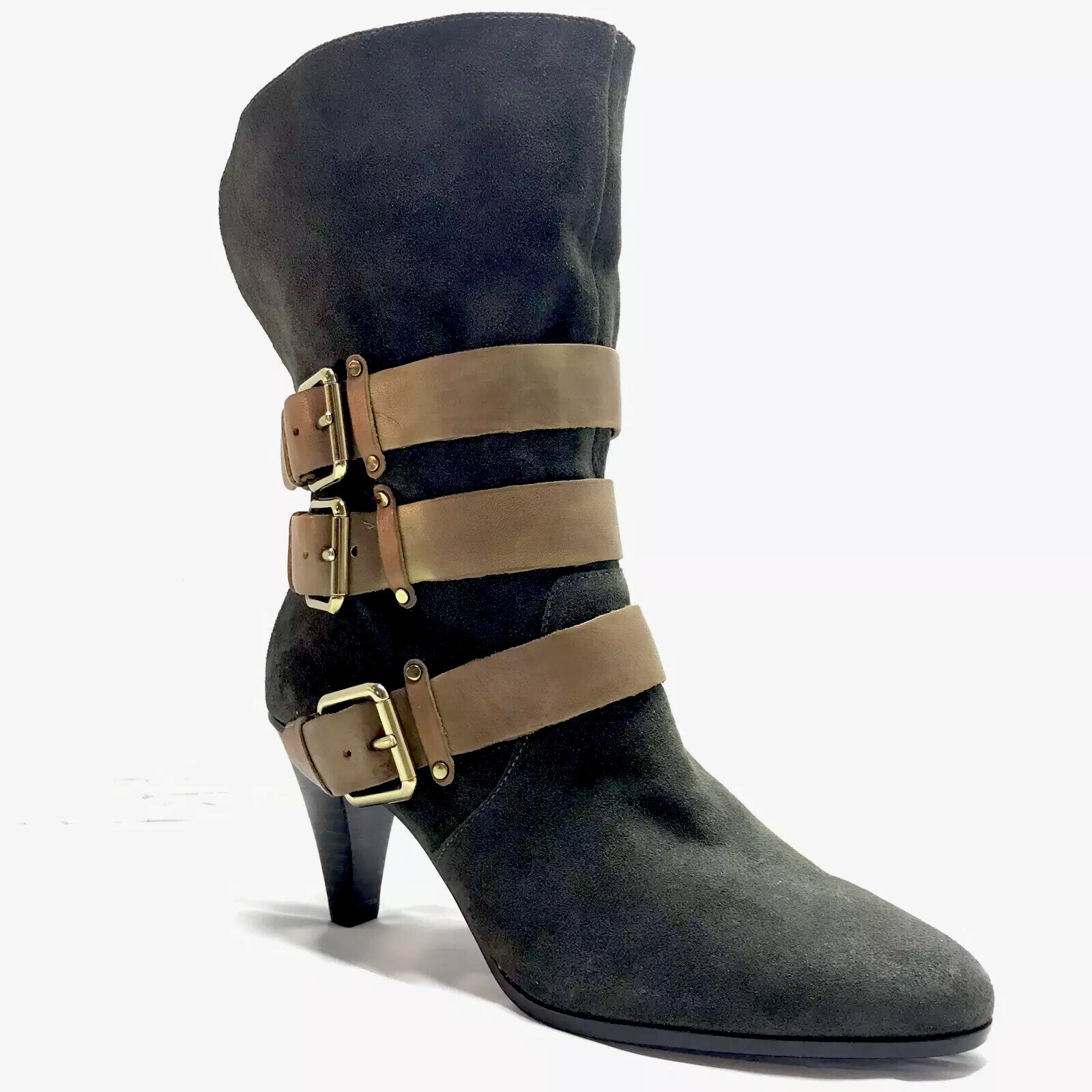 Nuevas botas Hebilla De Gamuza verde Rebecca Minkoff para mujer 9 Nuevas botas Hebilla De Gamuza verde Rebecca Minkoff para mujer 9