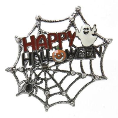 Halloween Costume Jewelry Ghost Pumpkin Spiderweb Fashion Brooch