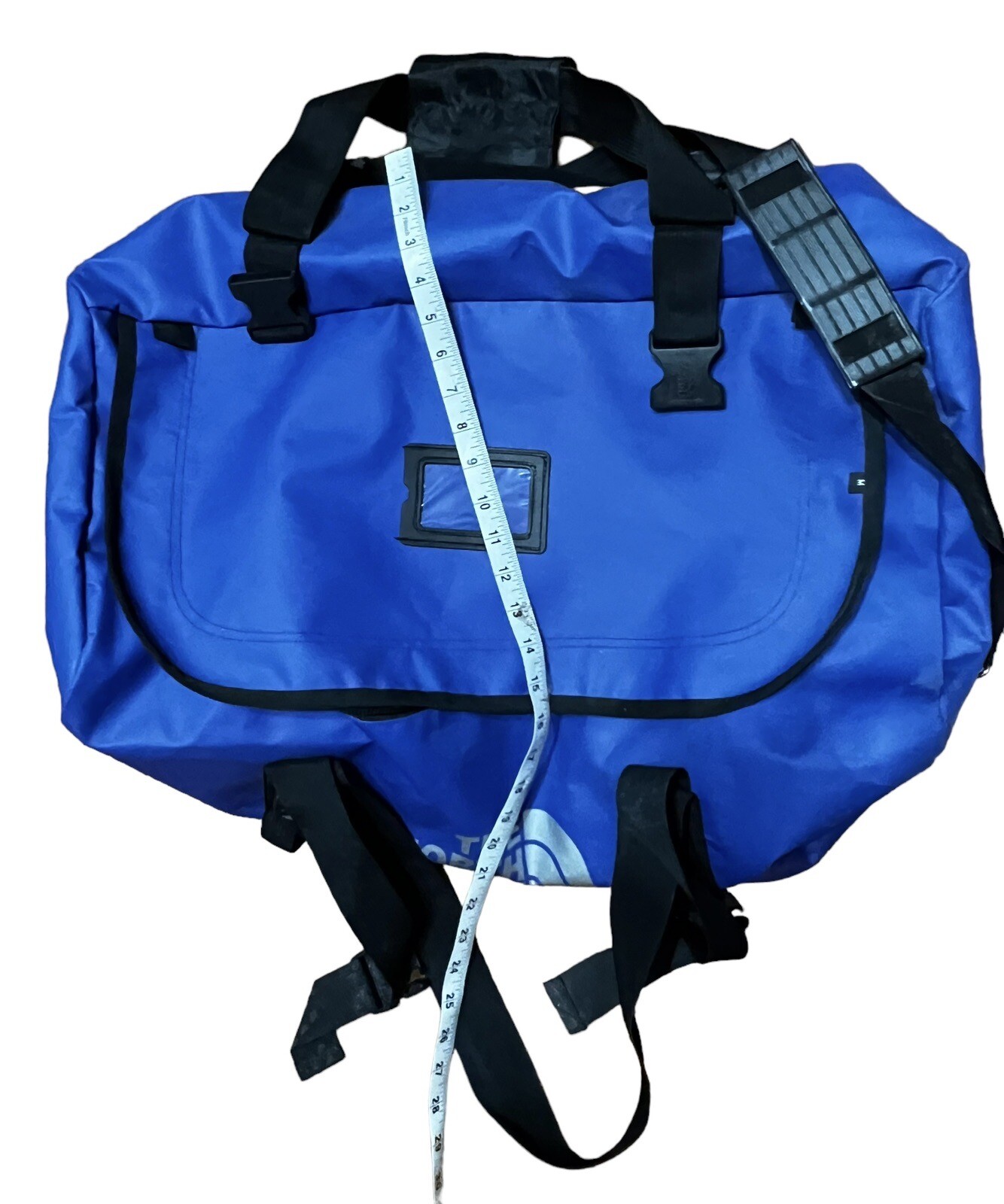 Vintage North Face Large Duffle Bag Vinyl Handle Rubb… Gem