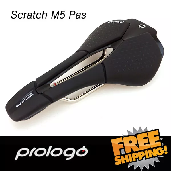 Prologo Scratch M5 Pas Bicycle Saddle Tirox / STN Rail Black - MTB