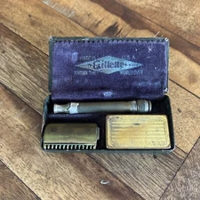 Vintage Original Gillette Safety Razor Set