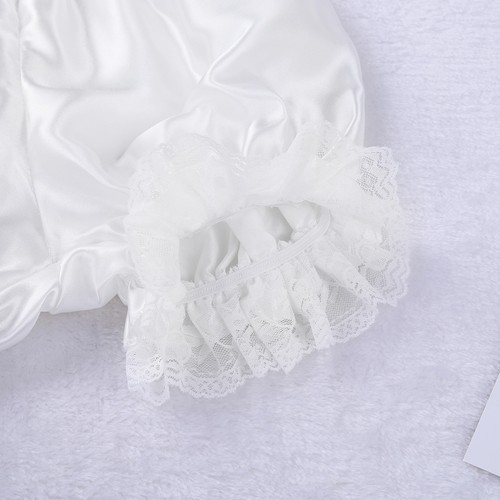 Damen Satin Spitze Höschen Rüschen Pettipants Unterhose halber Slip kurze Shorts Hot Pant - Bild 4 von 66