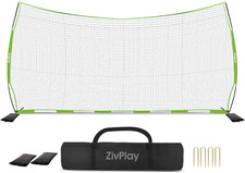 Lacrosse  Soccer Backstop Net 20x10ft with Carry Bag, Sand Bags  Stakes