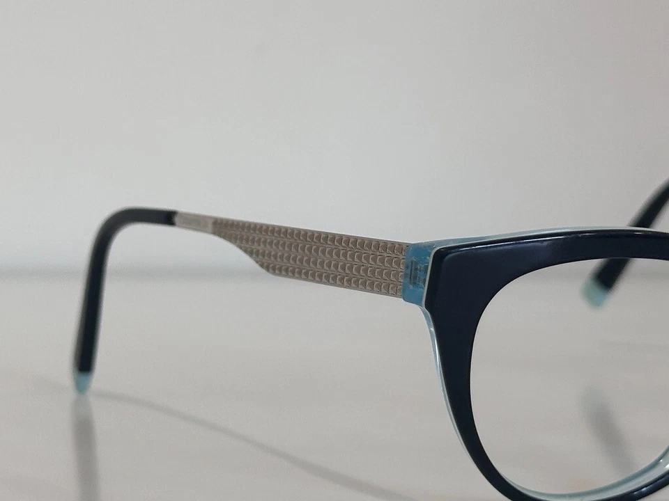 Tiffany & Co. TF 2180 8274 Cat Eye Blue Silver Eyeglasses Frame 52-16-140 - Image 4 of 4