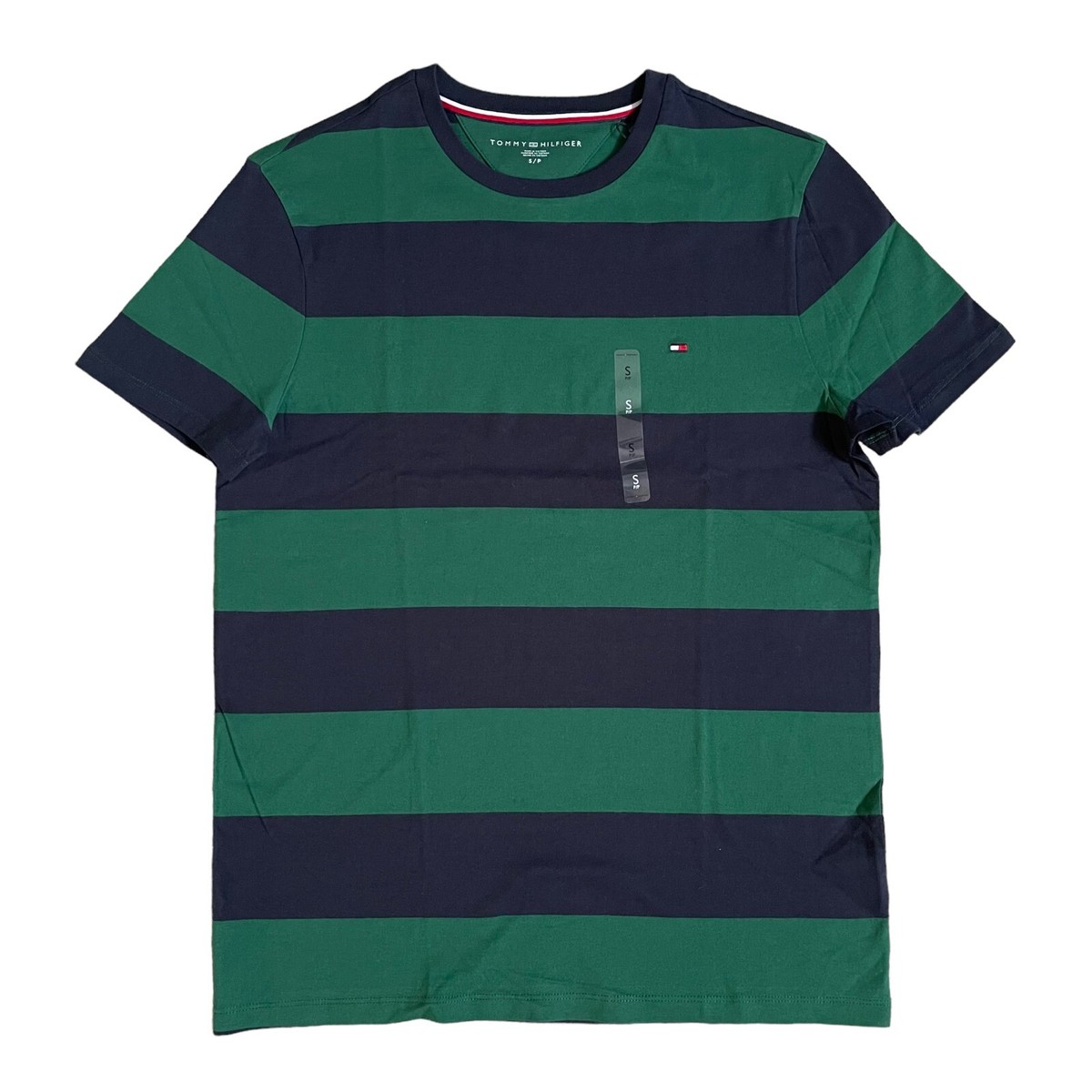 鳥78 NWT Tommy Hilfiger Mens Regular Fit Rugby Stripe Short