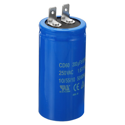 CD60 Betriebskondensator 200uF/MFD 250VAC 15% Toleranz 50/60Hz Anlaufkondensator
