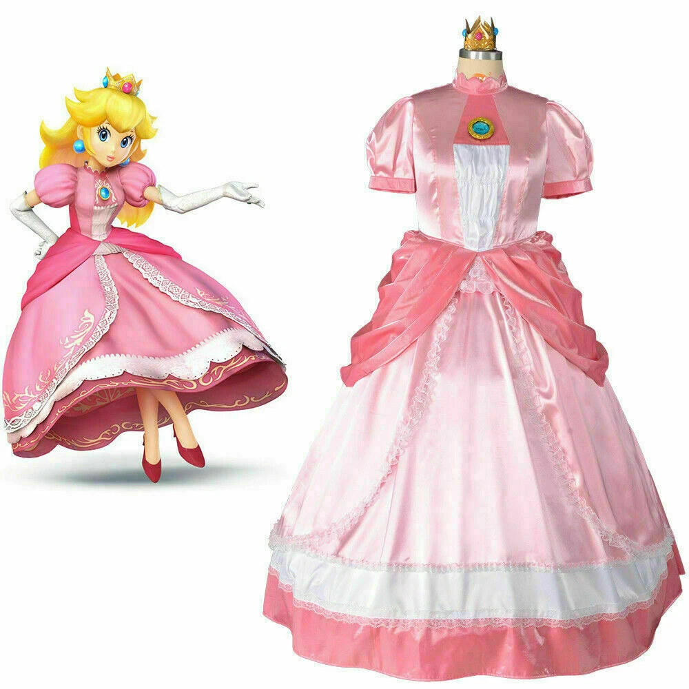 Plus size clearance princess peach costume