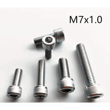M7 304 Stainless Steel Allen Screw Hex Socket Bolt Cap Head Screws Pitch 1.0