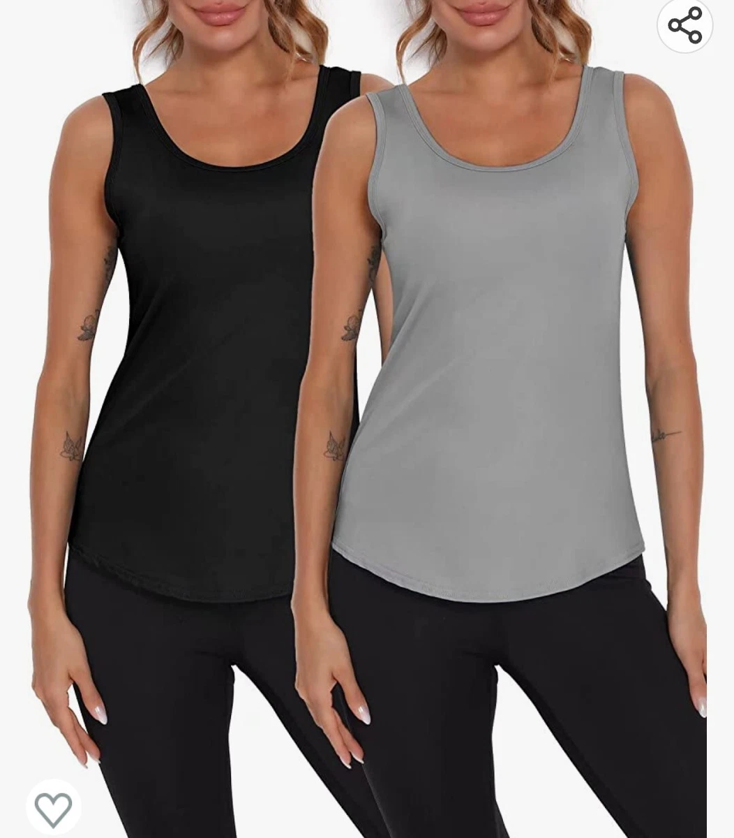 2 pc. We1Fit Womens Workout Tank Top Sleeveless Gym Shirts Muscle