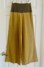 Vintage 60s 70s Rudi Gernreich For Harmon Knitwear Gold Metallic Knit Pants XS