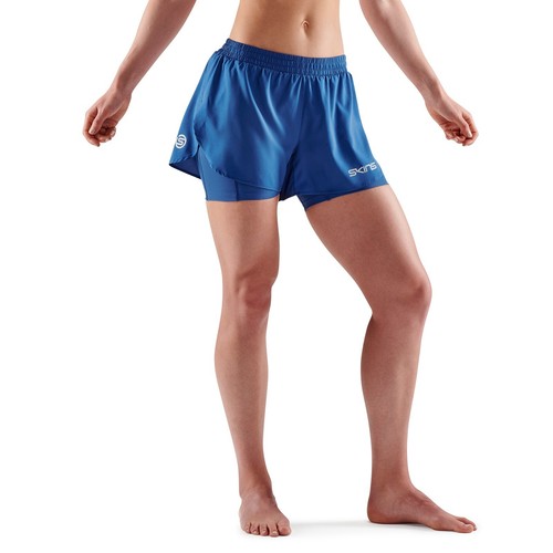 SKINS Compression Series-3 Women's Superpose Shorts Marine Blue S New with Tags - Picture 5 of 13