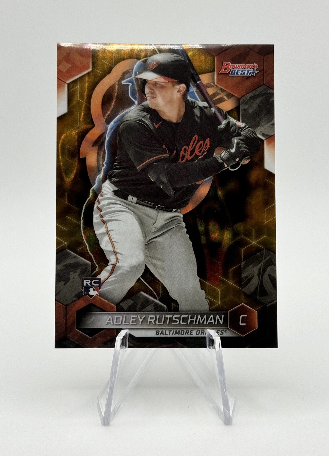 2023 Bowman's Best Adley Rutschman Rookie Gold Lava SSP /75