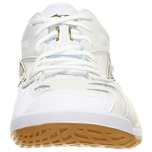 Mizuno WAVE FANG PRO バドミントンシューズ 23.5 Mizuno Badminton Shoes WAVE FANG PRO White / Gold 71GA2100