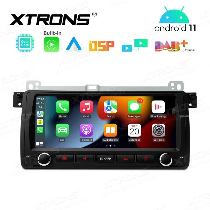 AUTORADIO ANDROID 11 STEREO AUTO 8.8" BMW E46 ROVER MG NAVI GPS XTRONS WIFI GPS  - Immagine 4 di 4