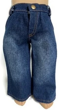 Stone Washed Denim Jean Pants Clothes for 18 inch Dolls Girl