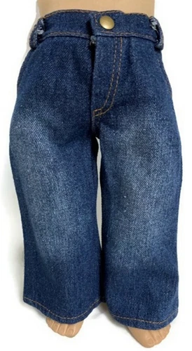 Stone Washed Denim Jean Pants Clothes for 18 inch Dolls Girl