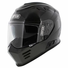 Simpson Venom Carbon Motorcycle Helmet (22.06) - Gloss Carbon Black