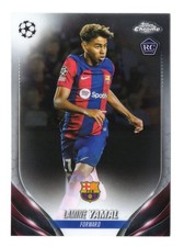 2023-24 Topps Chrome UEFA Club Lamine Yamal Rookie Card RC NM #64. rookie card picture