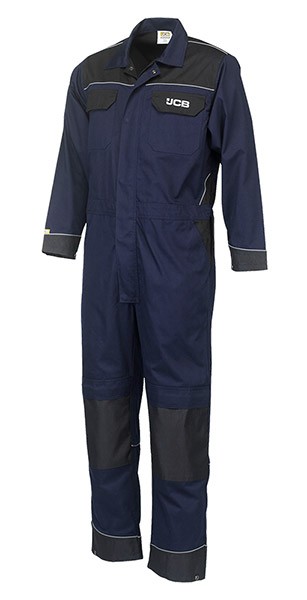 Jcb Workwear Trade Coverall Tall Leg Navy / Black Size L