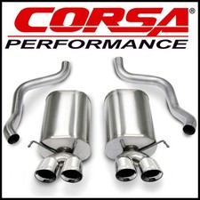 Corsa Sport 2.5" Axle-Back Exhaust System fits 05-08 Chevy Corvette C6 6.0L 6.2L