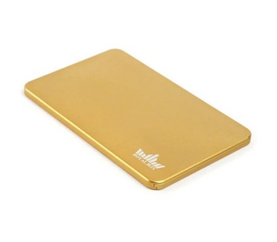 The Royal Box Gold Turbo S-Line Slim 5mm Thick Multi Slot Snuff Box Storage Case