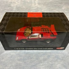 Kyosho 1/18 Lamborghini Countach LP500 Red Die-Cast Model Used From Japan Rare